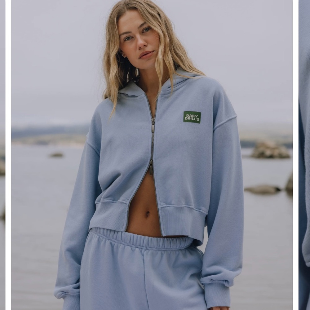 Daily Drills Heavyweight Zip-Up- Mist